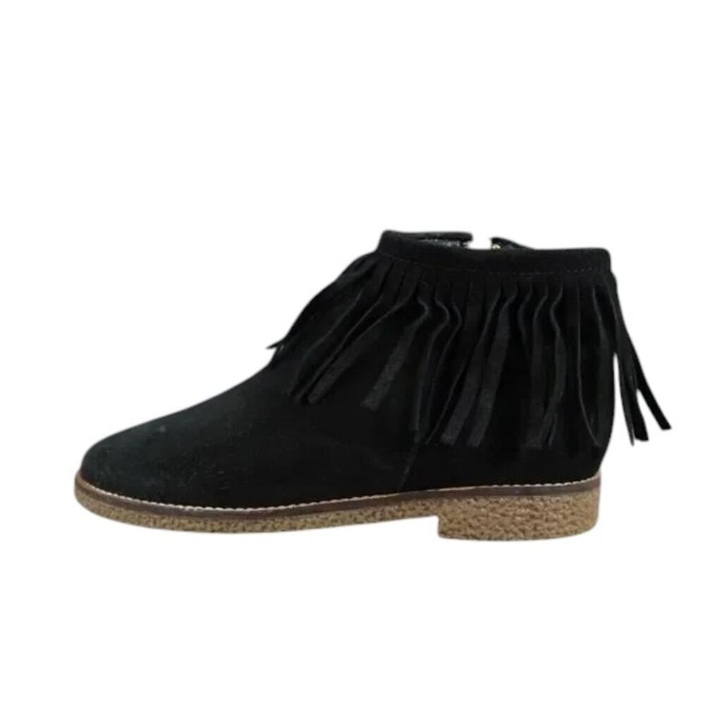Steve Madden Shoes Womens 7 Booties Fringe Casual Fashion Leather Ankle Boot Zip View 3